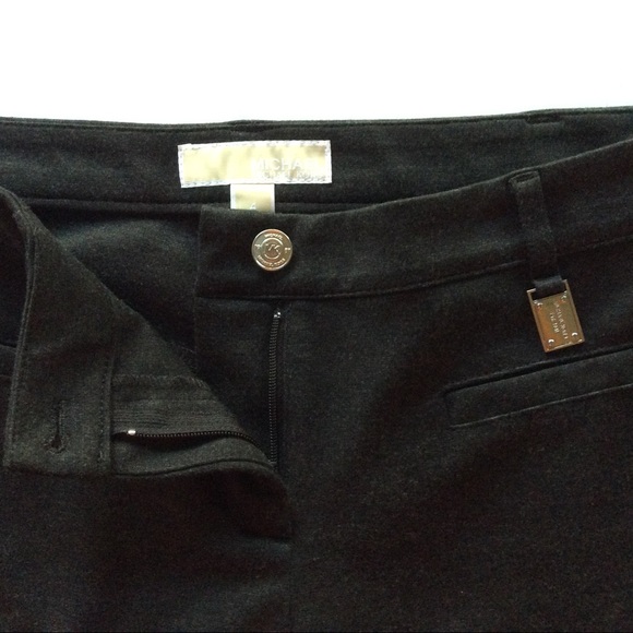MICHAEL KORS STRETCH CHARCOAL LEGGINGS SIZE 4 - Picture 3 of 7